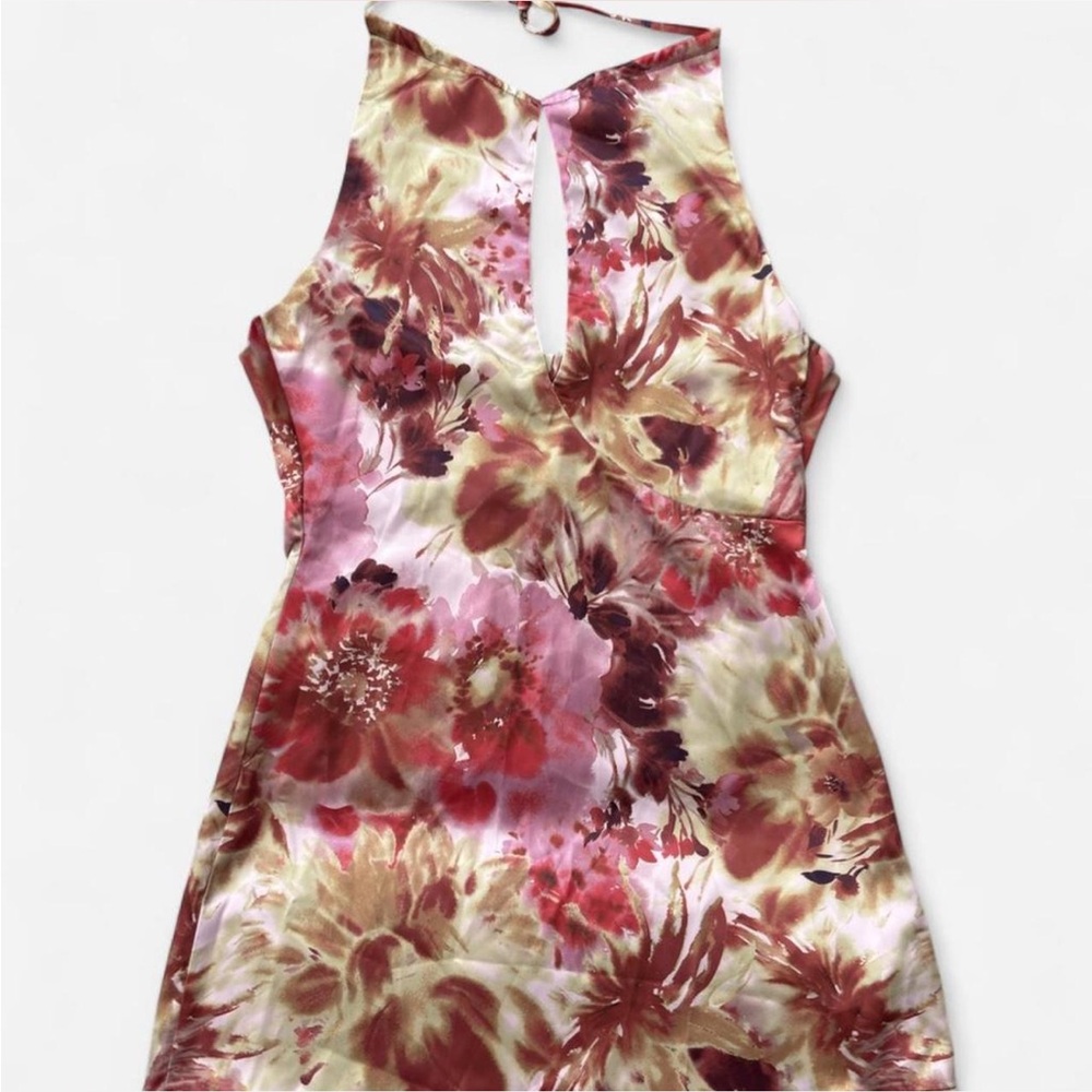 SHEIN Floral Backless Dress - Multicolor